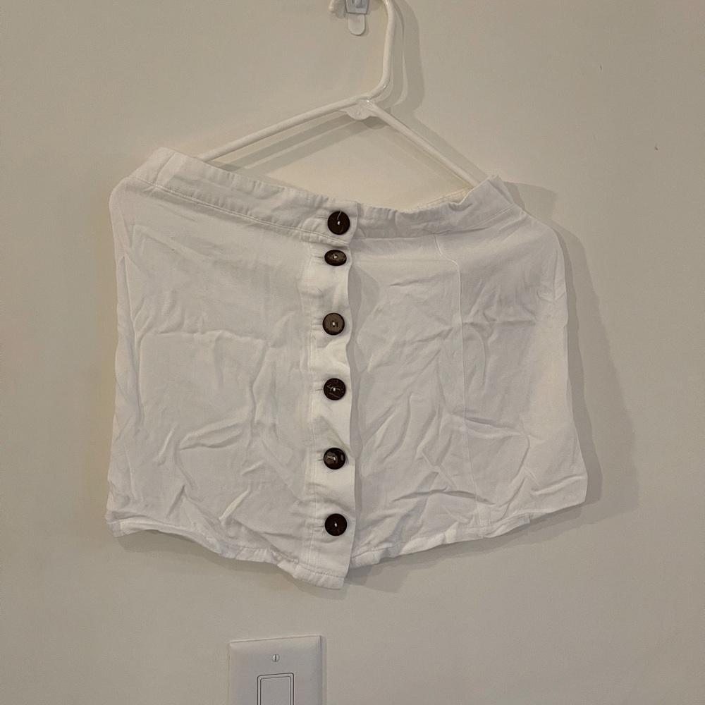 Cream white summer skirt